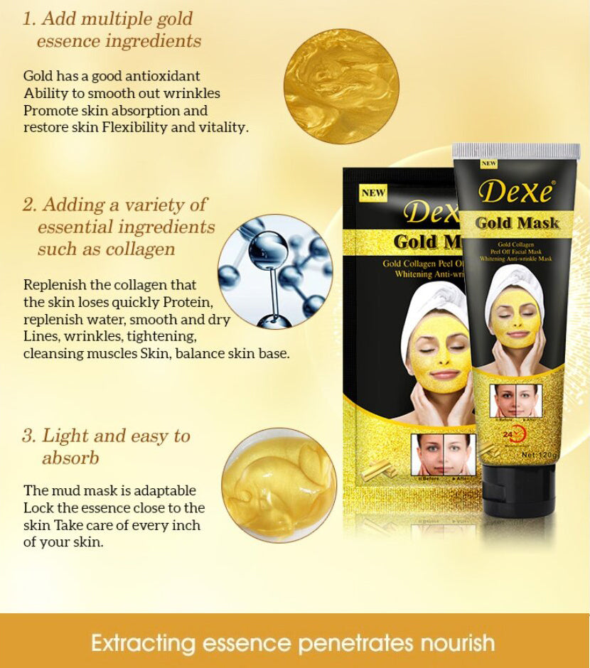 Dexe Gold Facial Mask 120 g