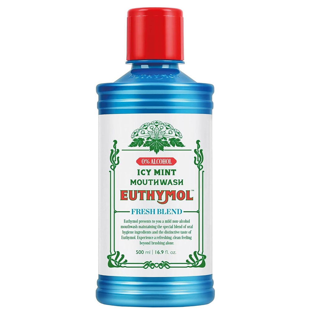 Euthymol Icy Mint Alcohol-Free Mouthwash 500 ml