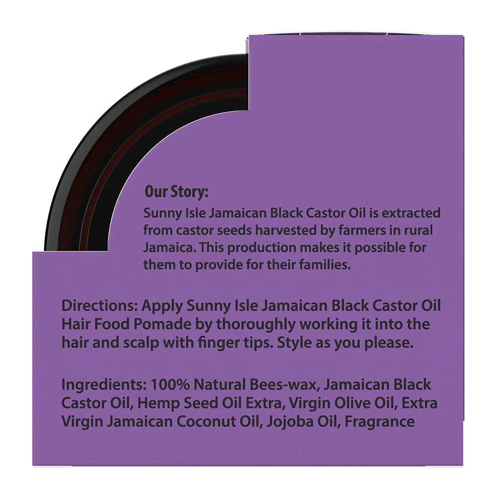 Sunny Isle Jamaican Black Castor Oil Hair Pomade with Lavender 4 oz