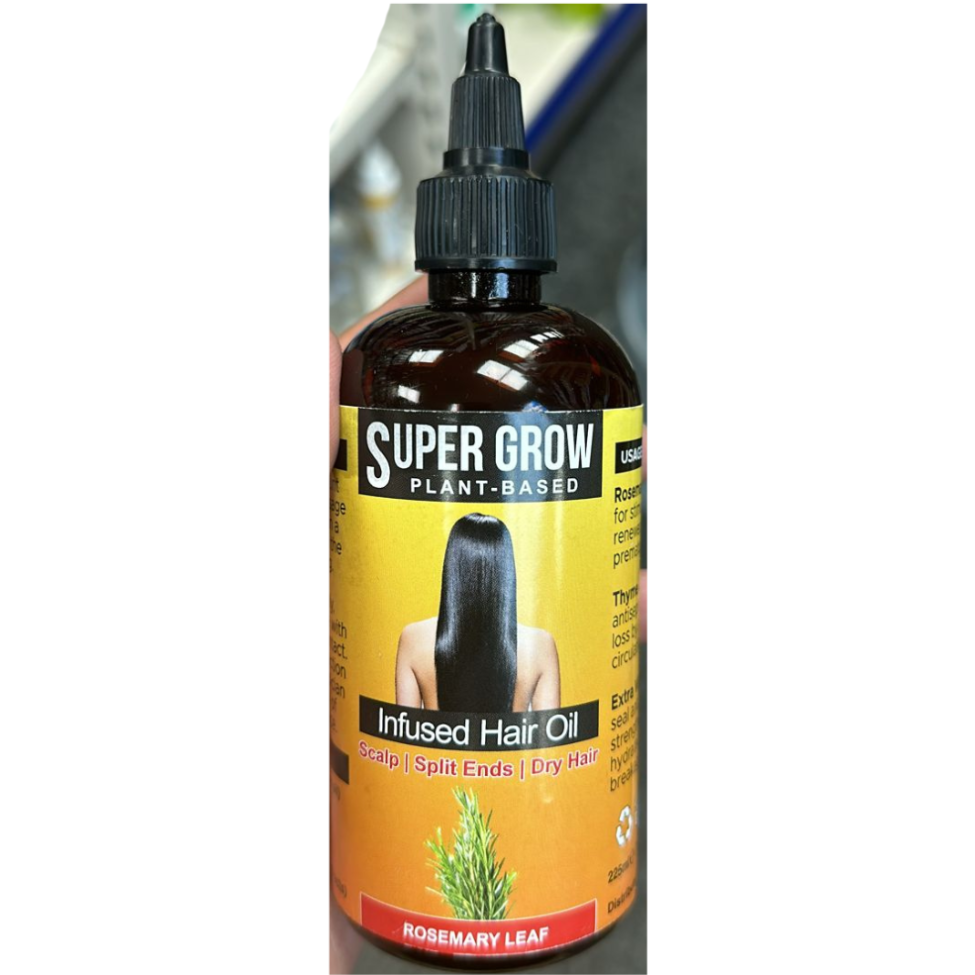 Super Grow Plant Based Rosemary Leaf Infused Hair Oil 225 ml