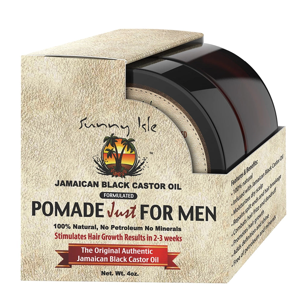 Sunny Isle Jamaican Black Castor Oil Pomade for Men 4 oz