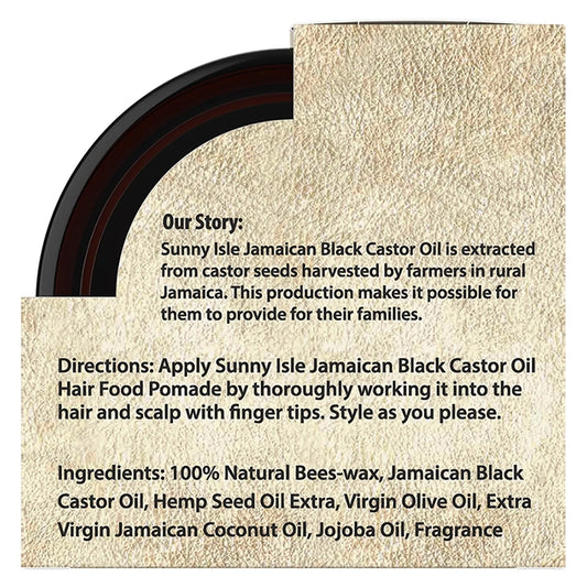 Sunny Isle Jamaican Black Castor Oil Pomade for Men 4 oz