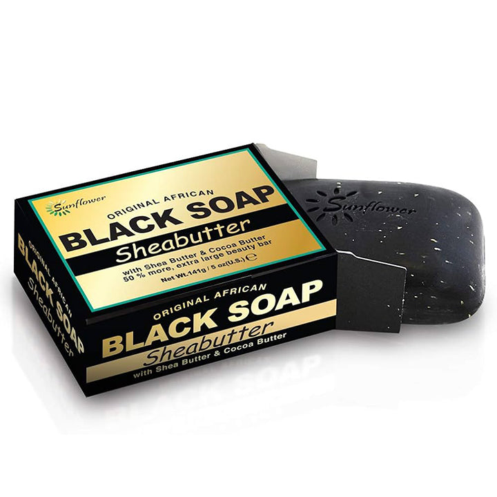 Original African Black Soap 5 oz | Shea Butter