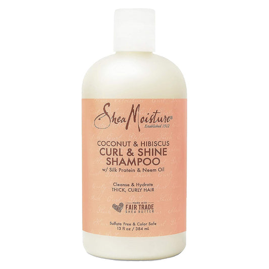 Shea Moisture Coconut & Hibiscus Curl & Shine Shampoo 13 oz