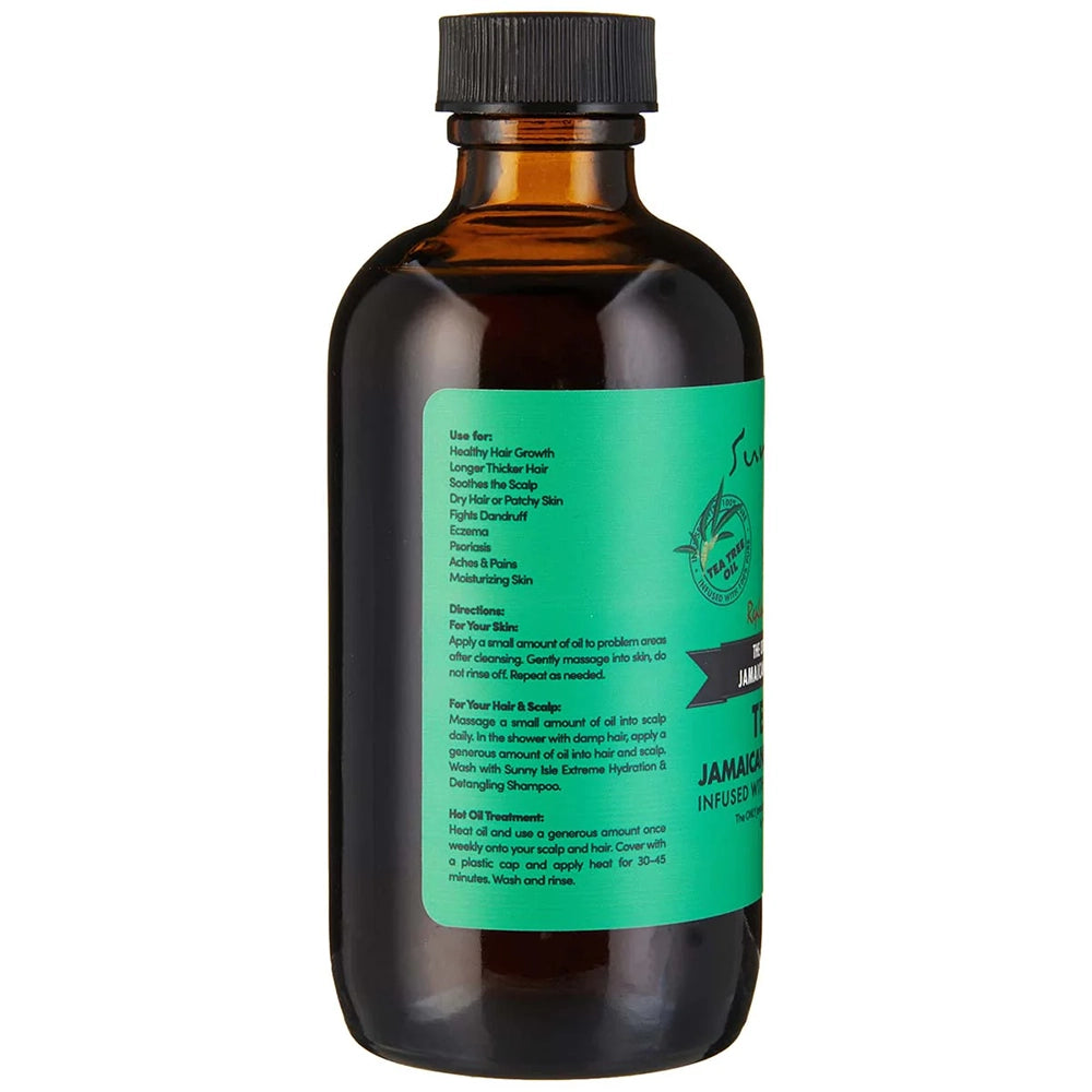 Sunny Isle Jamaican Black Castor Oil with Tea Tree Oil 4 oz