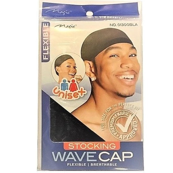 Magic Collection Stocking Wave Cap Flexible Unisex # 01300BLA 1