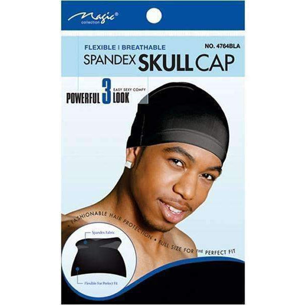 Magic Collection Spandex Skull Cap No 4764BLA 1