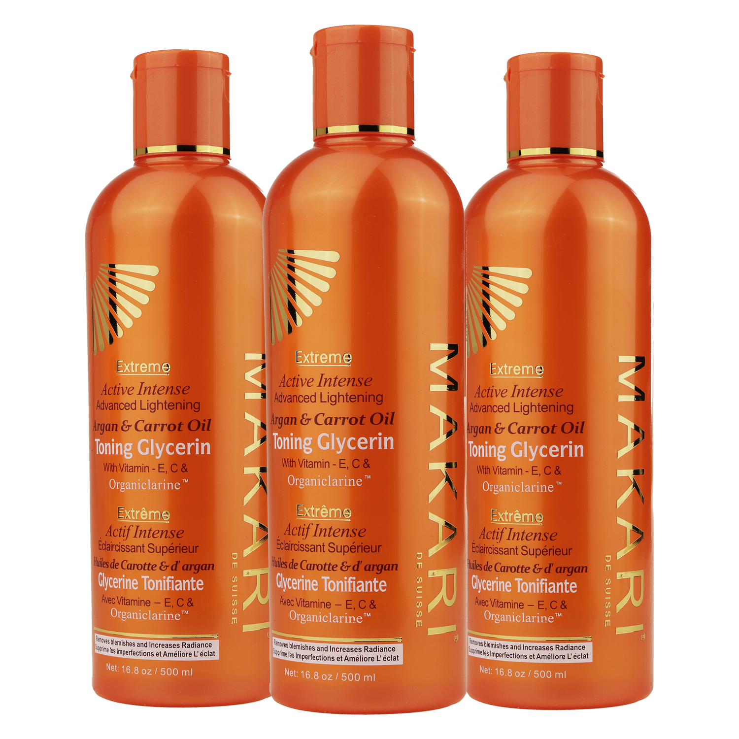 Extreme Carrot & Argan Glycerin - Pack of 3