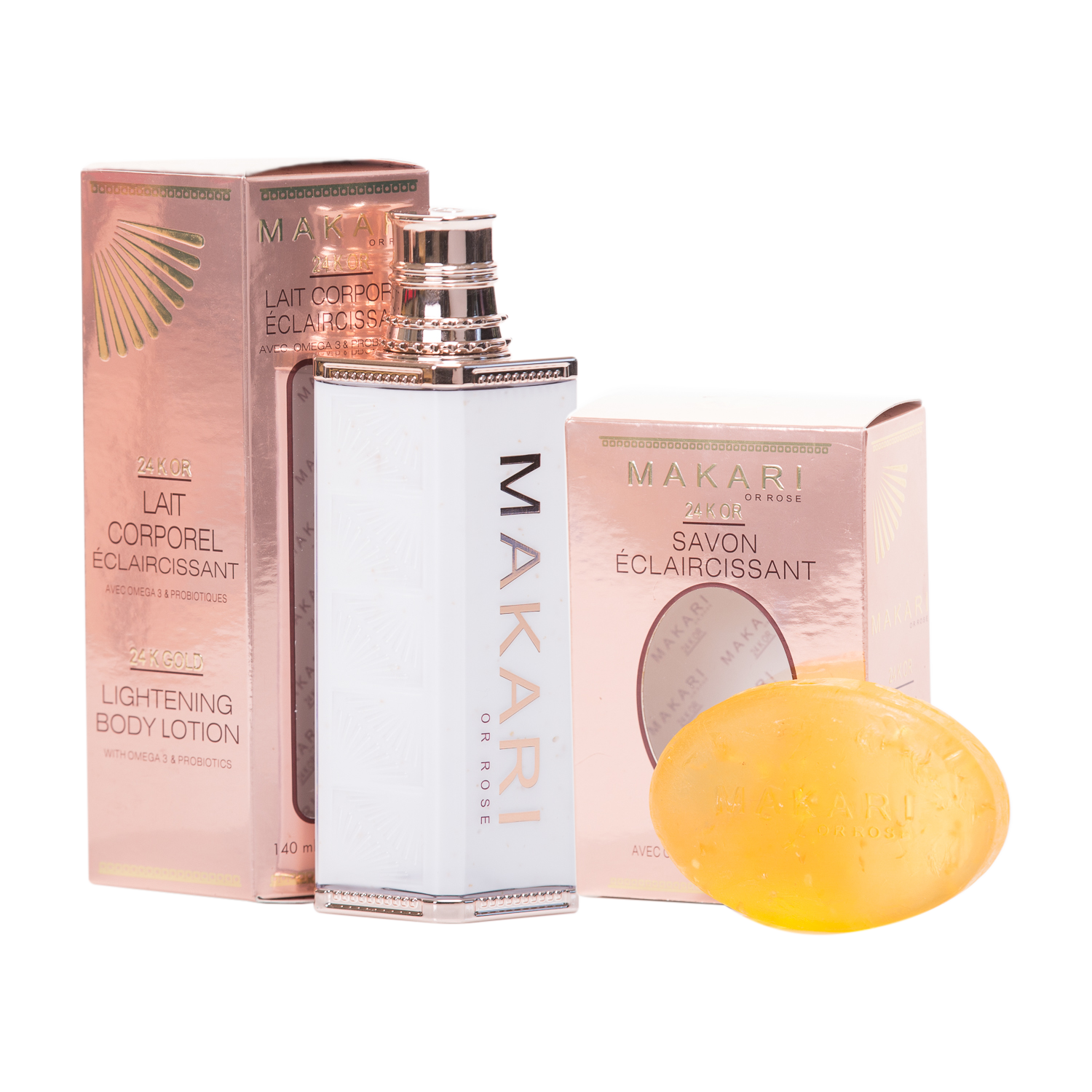 Makari 24K Rose Gold Lotion + Soap 1