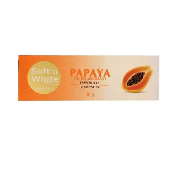 Swiss Soft N White Papaya Lightening Gel 30g 1